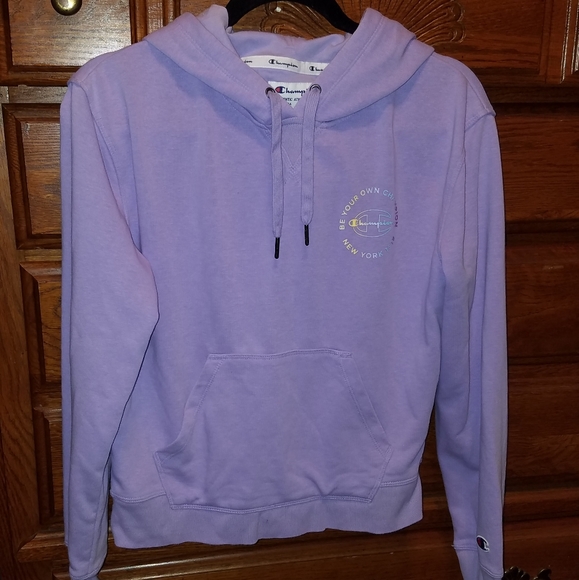 Lavender Champion hoodie, size small💛💜💙 - Picture 1 of 5